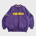 Vintage 90s Minnesota Vikings Reversible NFL Jacket - 2XL
