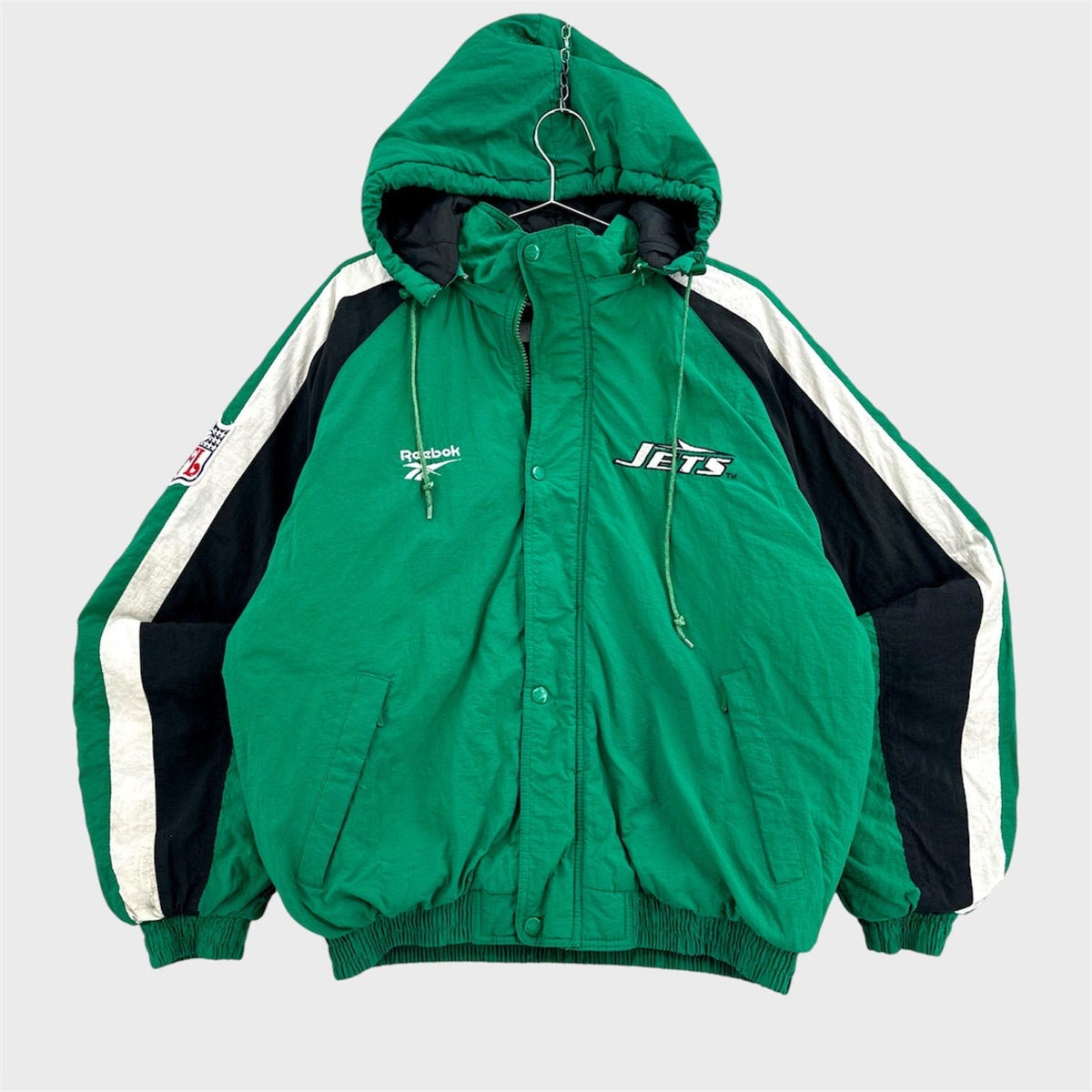 Vintage 90 New York Jets NFL Puffer Bomber Jacket - M