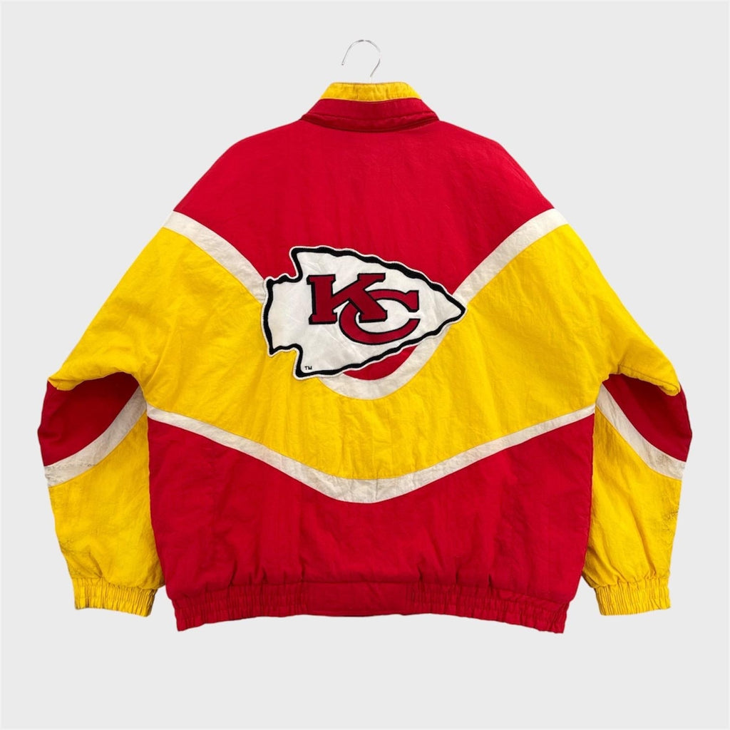 Vintage 90s Kansas City Chiefs NFL Football Puffer Jacket - L