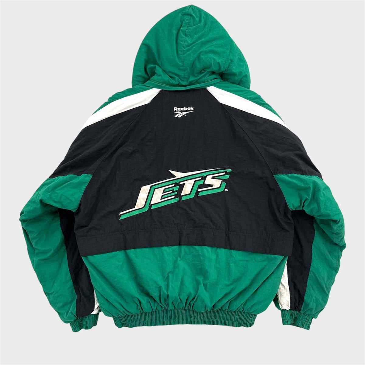 Vintage 90 New York Jets NFL Puffer Bomber Jacket - M
