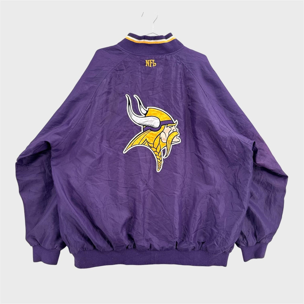 Vintage 90s Minnesota Vikings Reversible NFL Jacket - 2XL