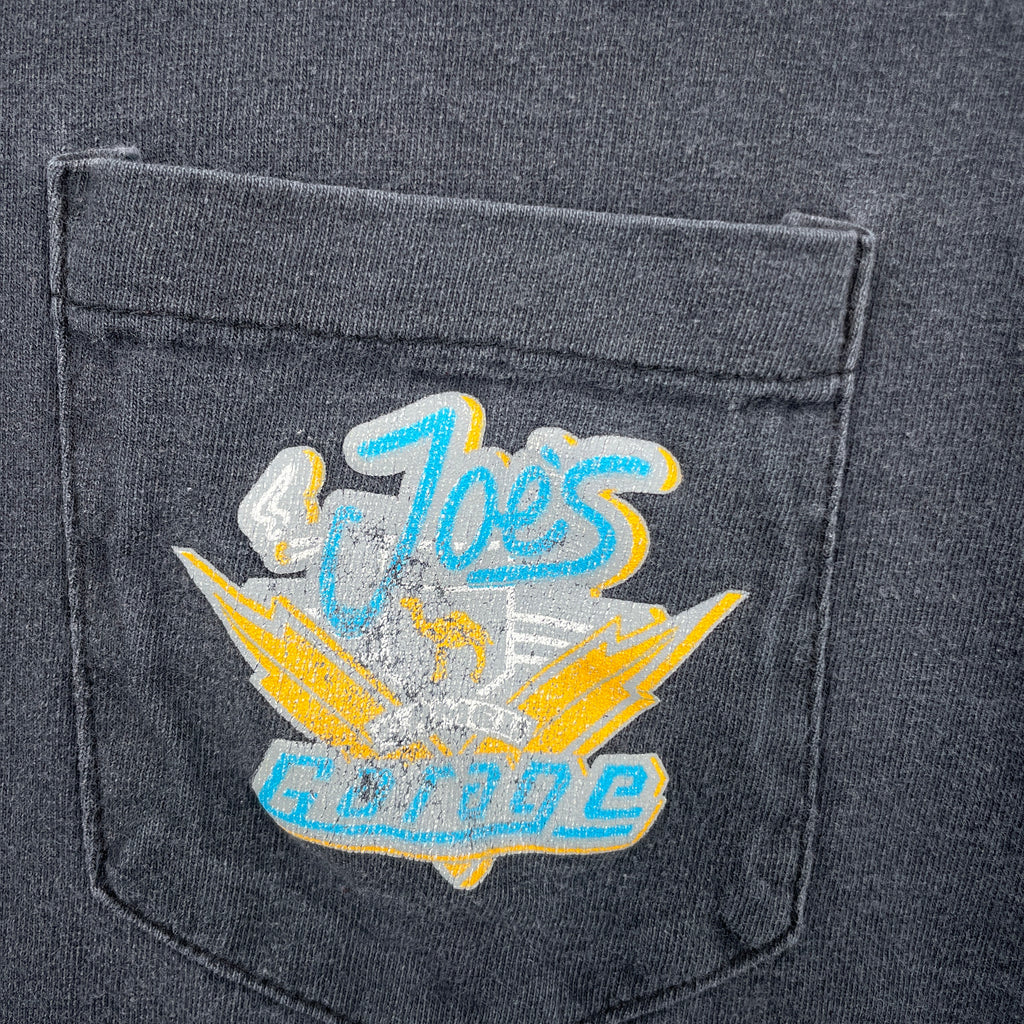 Joe's Garage logo on the tee shirt front pocket