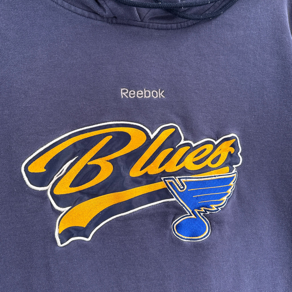 Vintage St Louis Blues Reebok Hoodie Sweatshirt - M