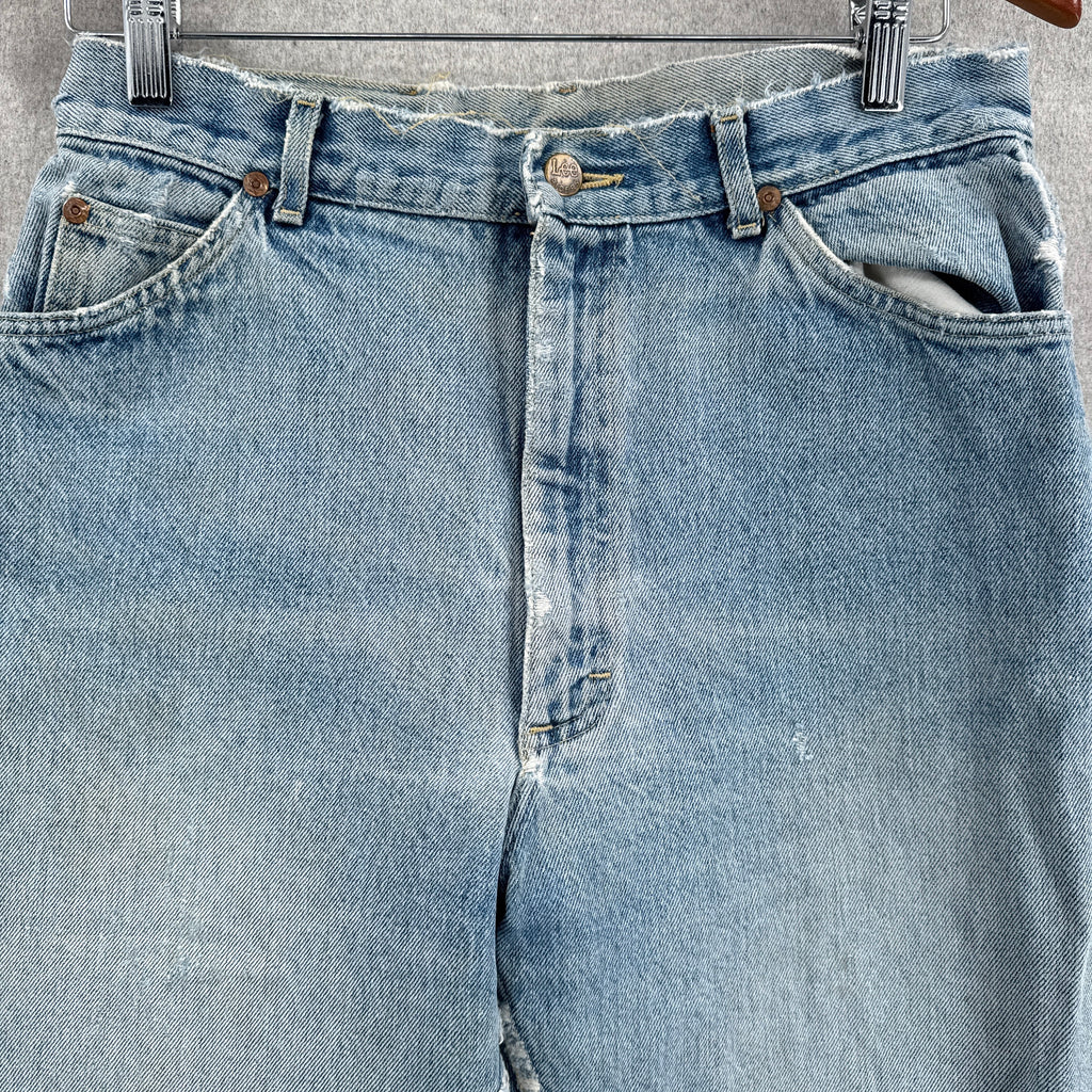 Vintage Lee Denim Blue Jeans Straight Leg High Rise - W30