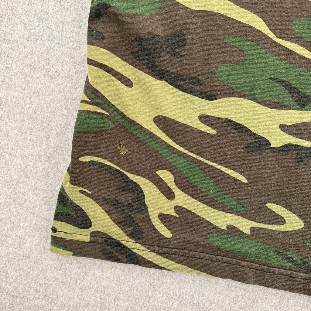 Vintage 90s Deer Camo Branson Graphic Tee - XL