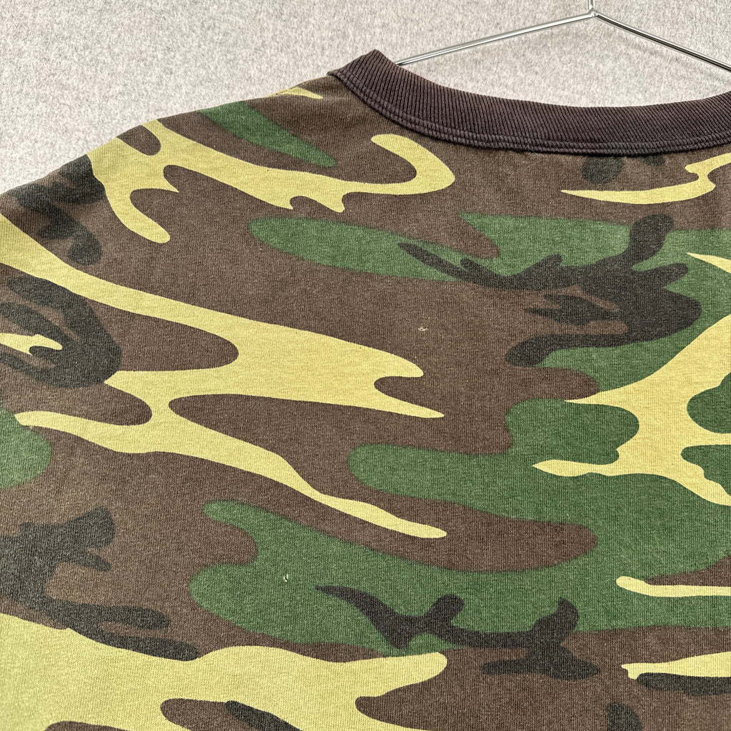 Vintage 90s Deer Camo Branson Graphic Tee - XL