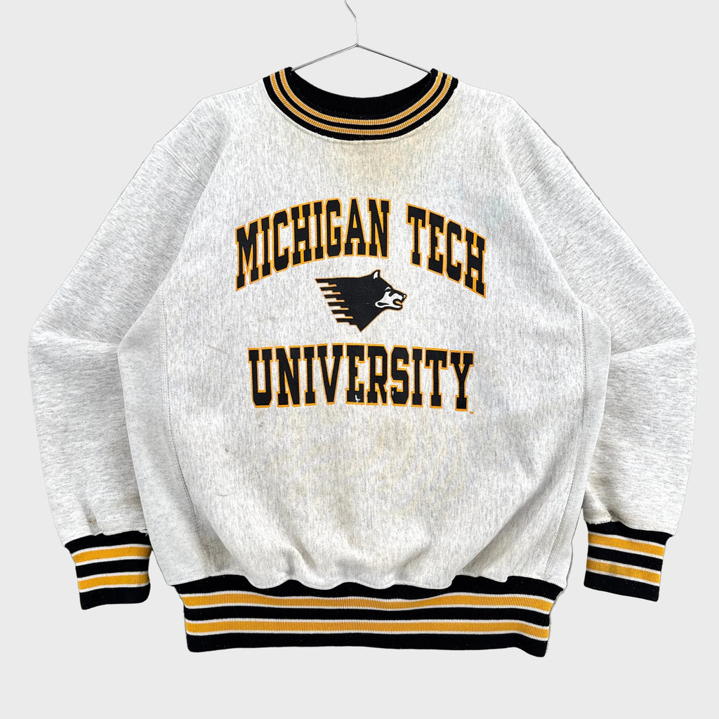VIntage 90s Michigan Tech University Crewneck Sweatshirt