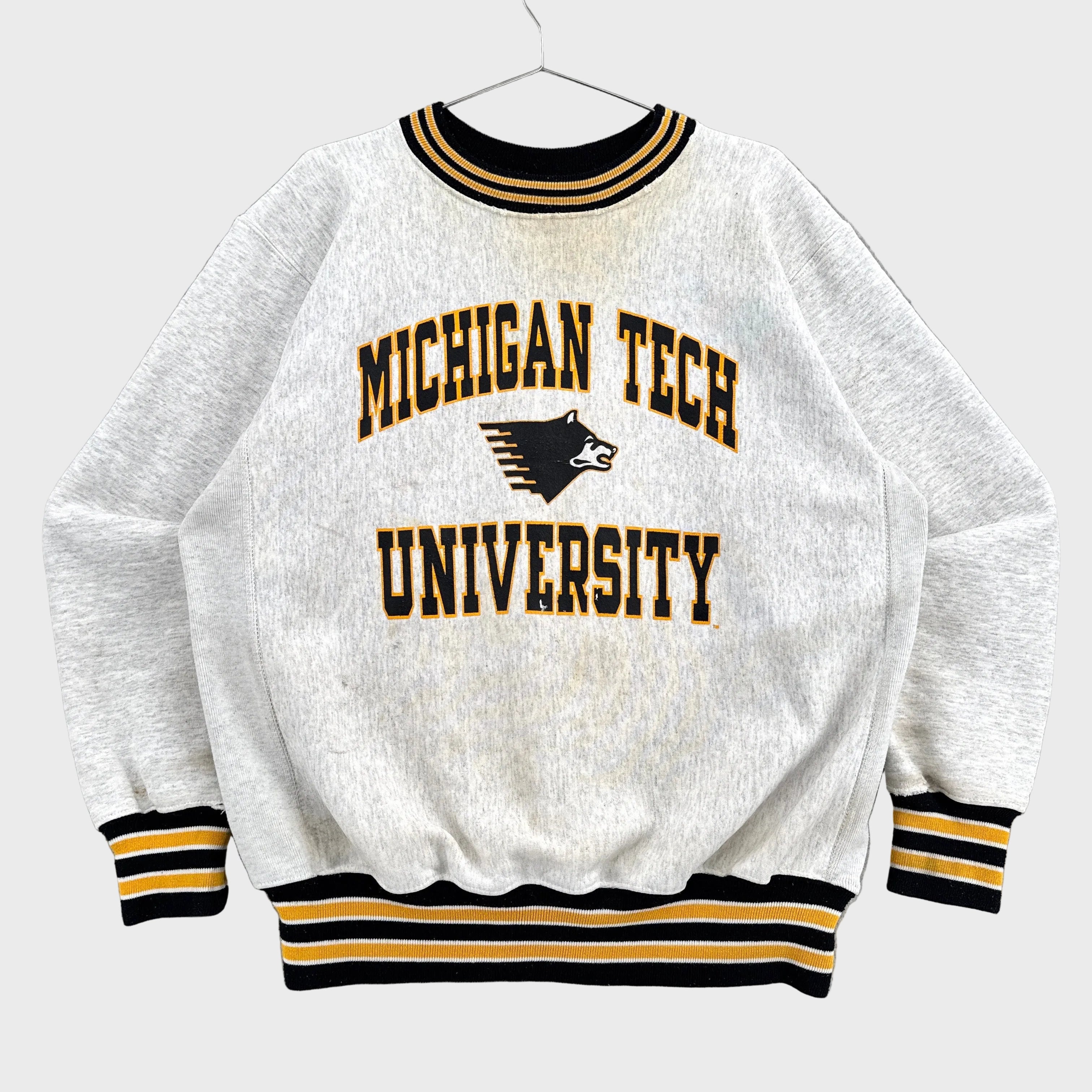 VIntage 90s Michigan Tech University Crewneck Sweatshirt