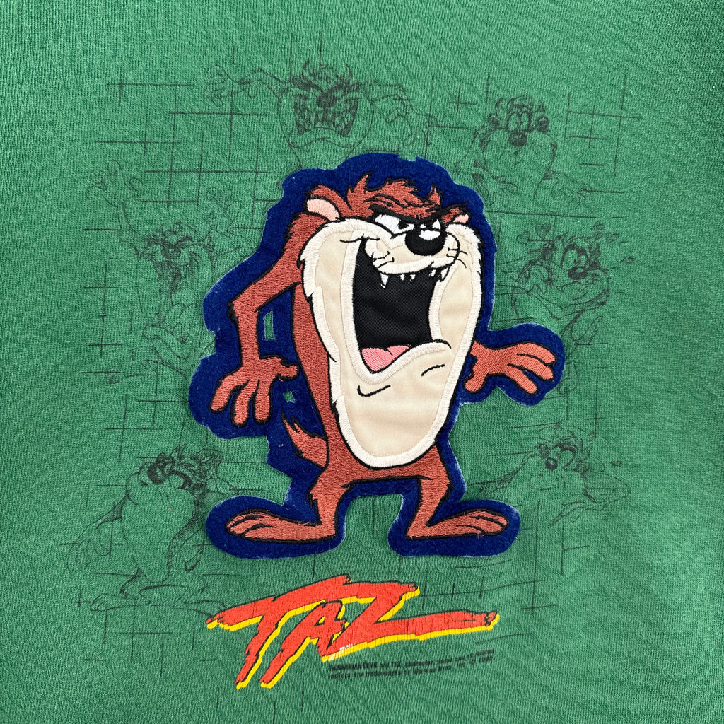 Vintage 1998 Taz Tasmanian Devil Cartoon Crewneck Sweatshirt