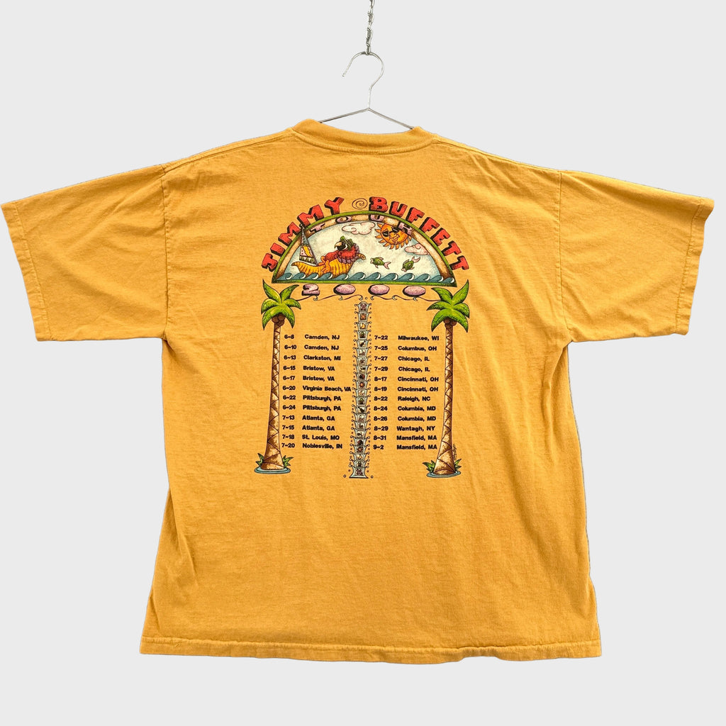 Vintage 2000 Jimmy Buffett Live Tuesdays Thursdays Saturdays Tour Graphic Tee