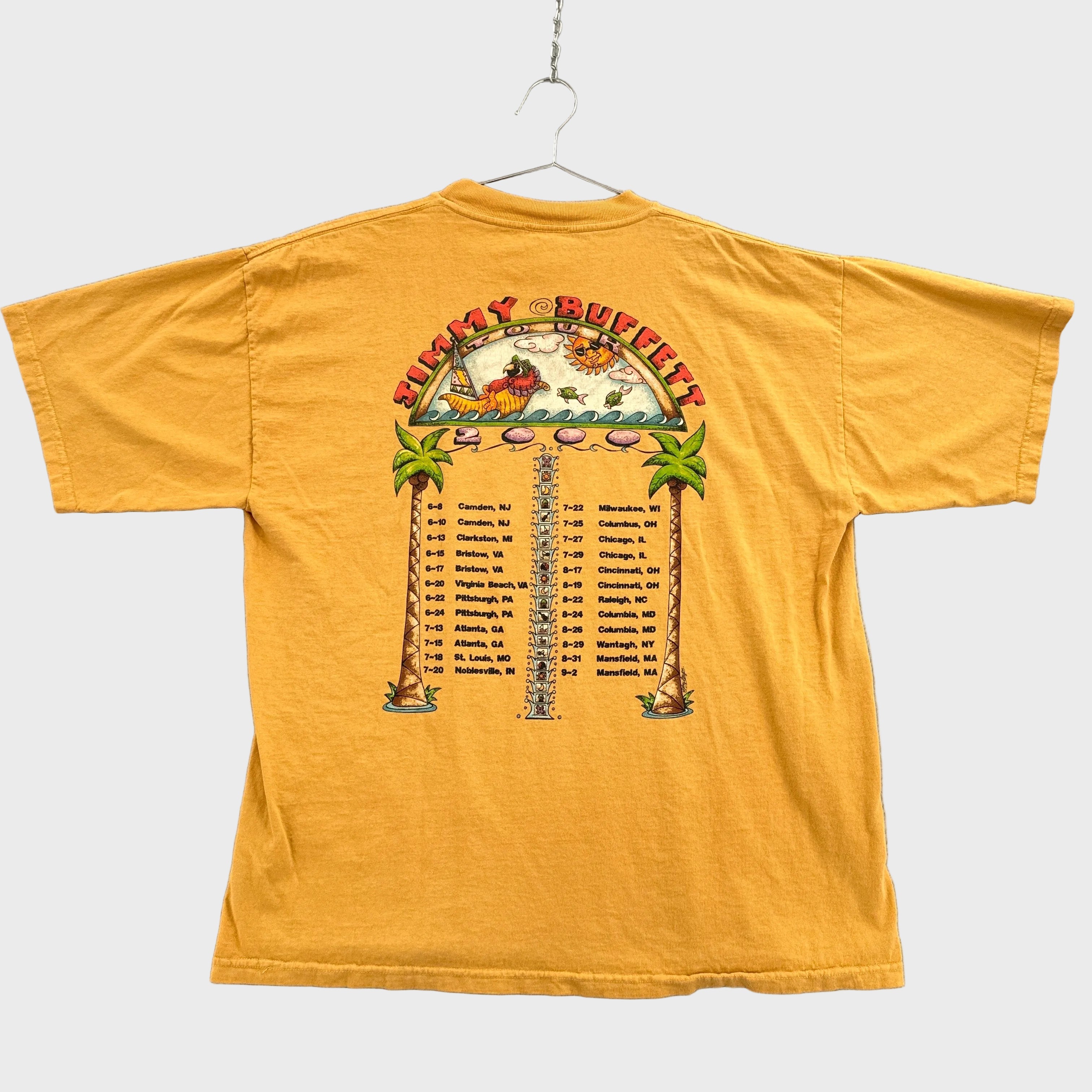 Vintage 2000 Jimmy Buffett Live Tuesdays Thursdays Saturdays Tour Graphic Tee