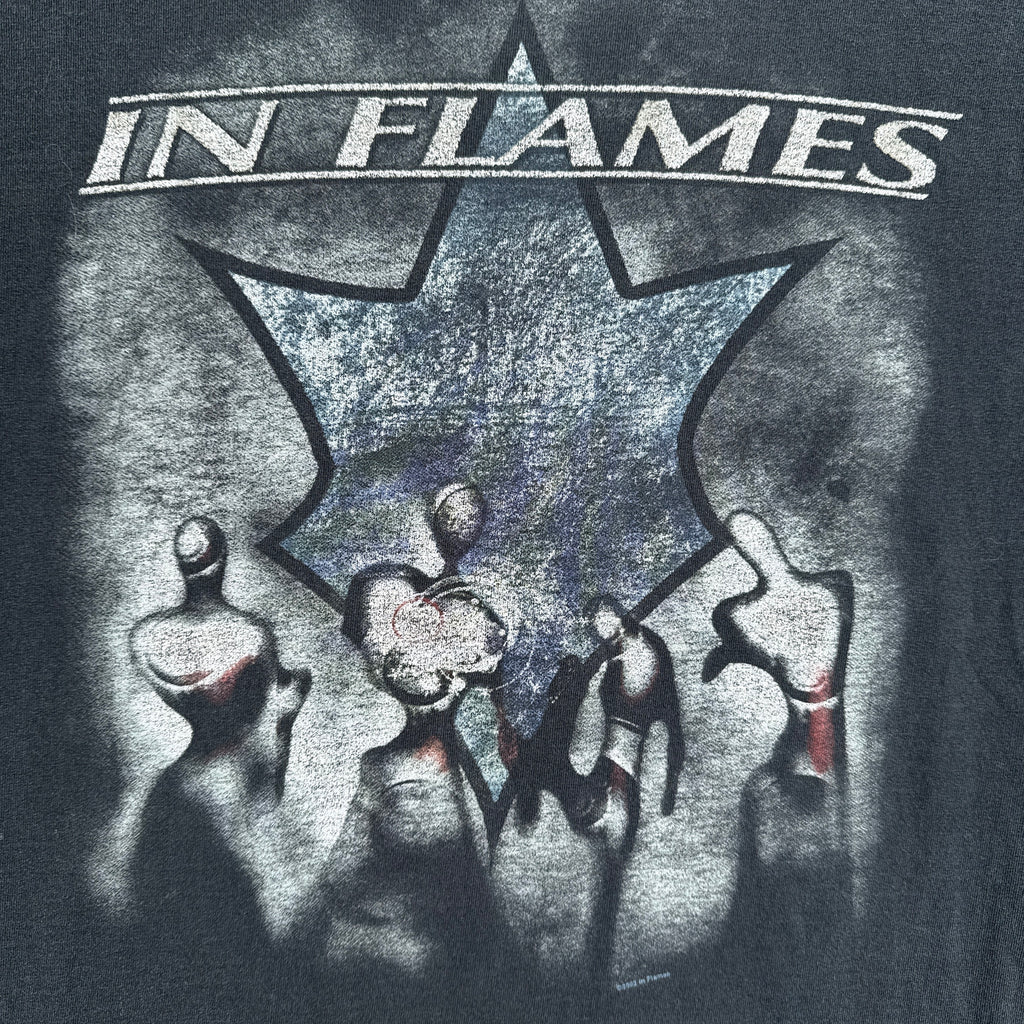 Vintage 2002 In Flames Rerout to Remain Metal Album Graphic Tee