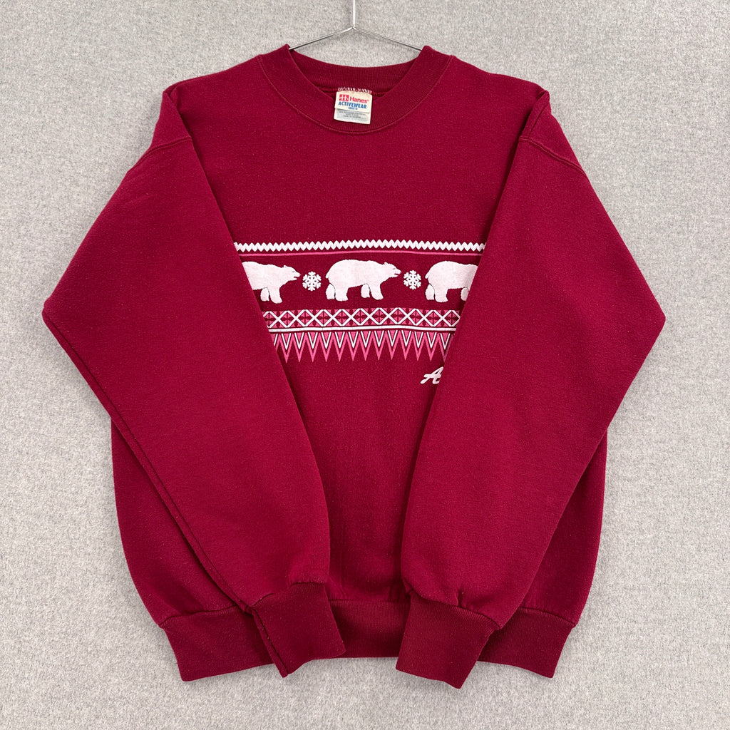 Vintage 90s Alaska Polar Bear Graphic Crewneck Sweatshirt