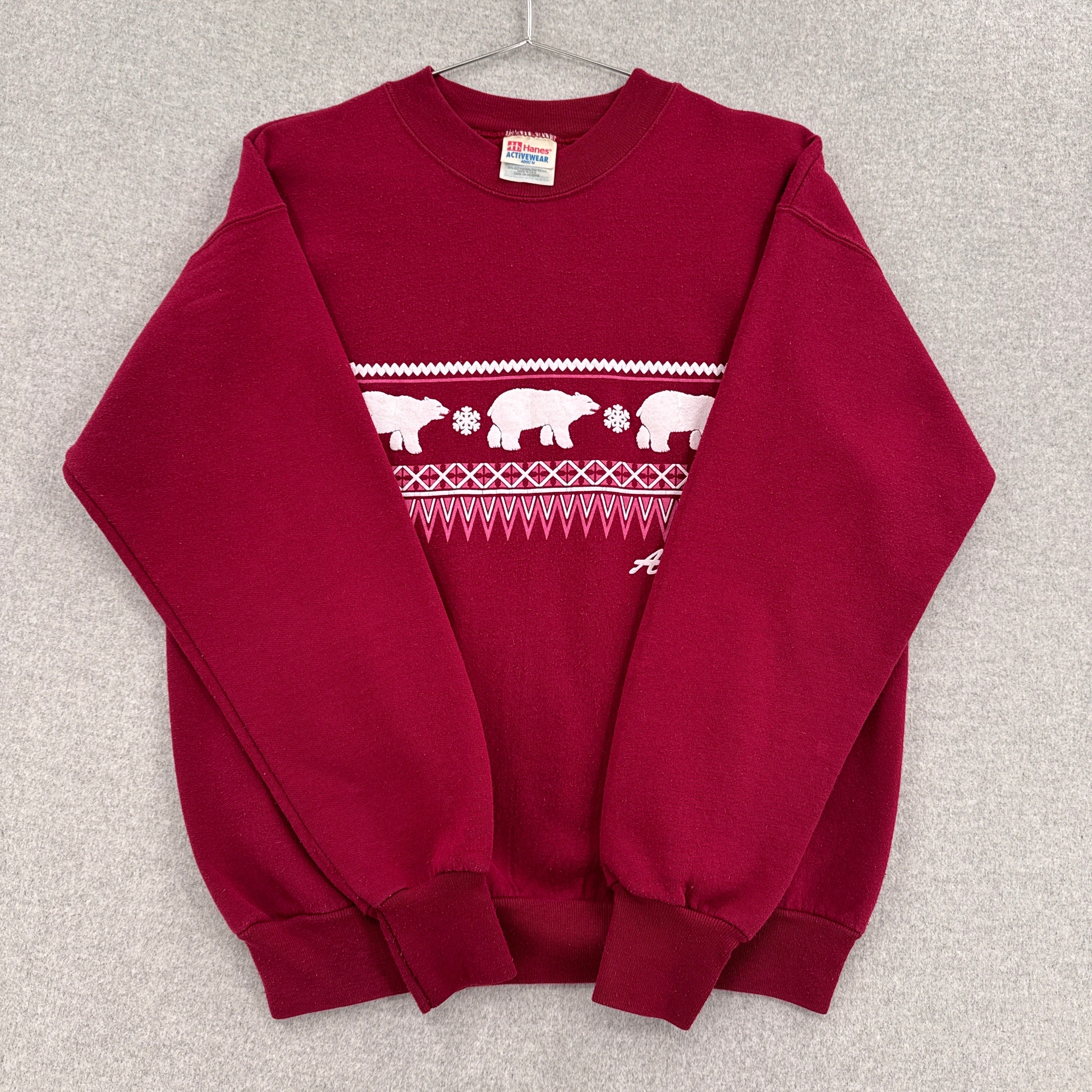 Vintage 90s Alaska Polar Bear Graphic Crewneck Sweatshirt