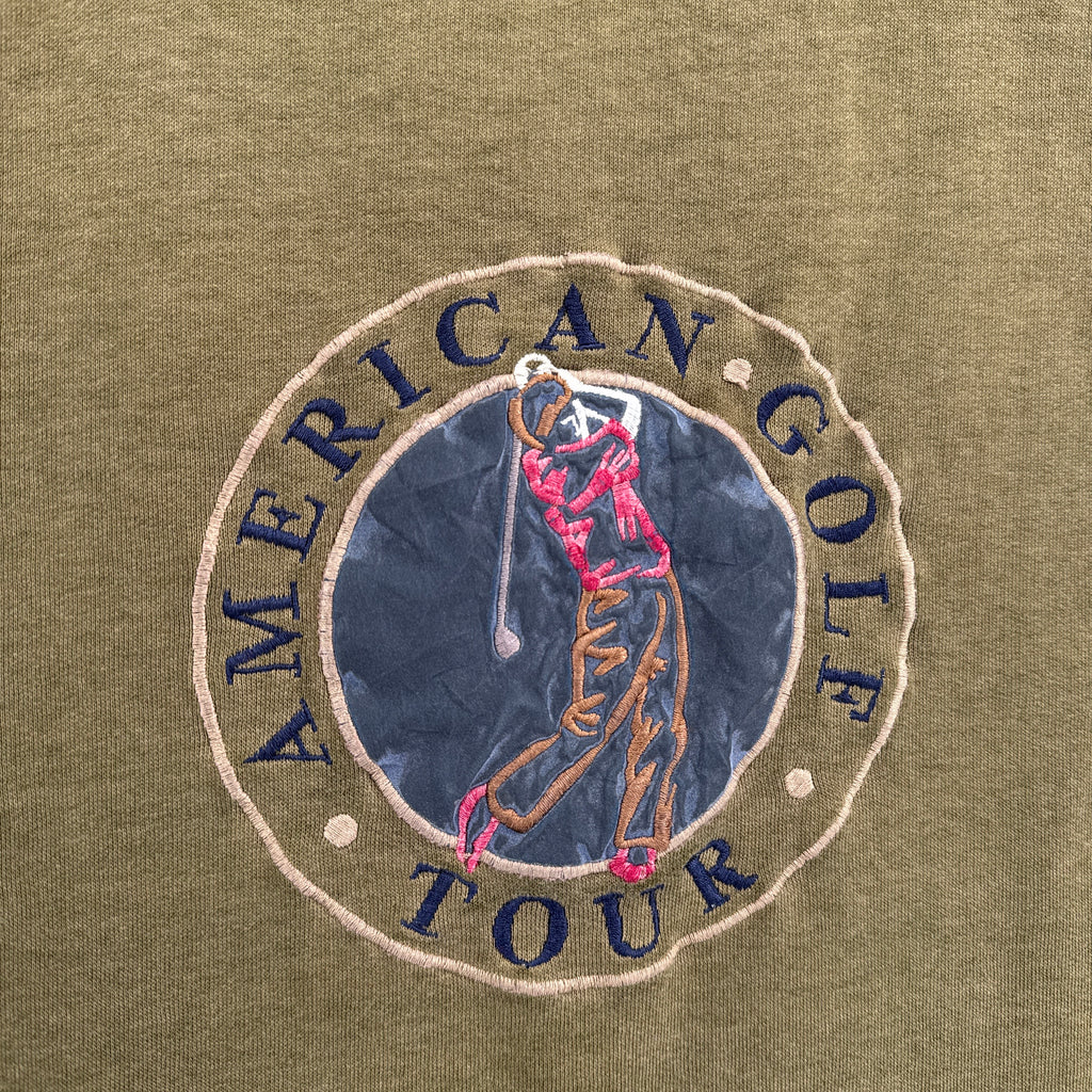 Vintage 90s American Golf Tour Embroidered Crewneck Sweatshirt