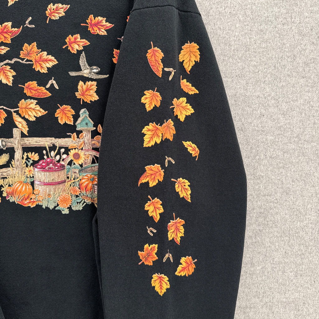 Vintage 90s Fall Autumn Leaves Tree Crewneck Sweatshirt