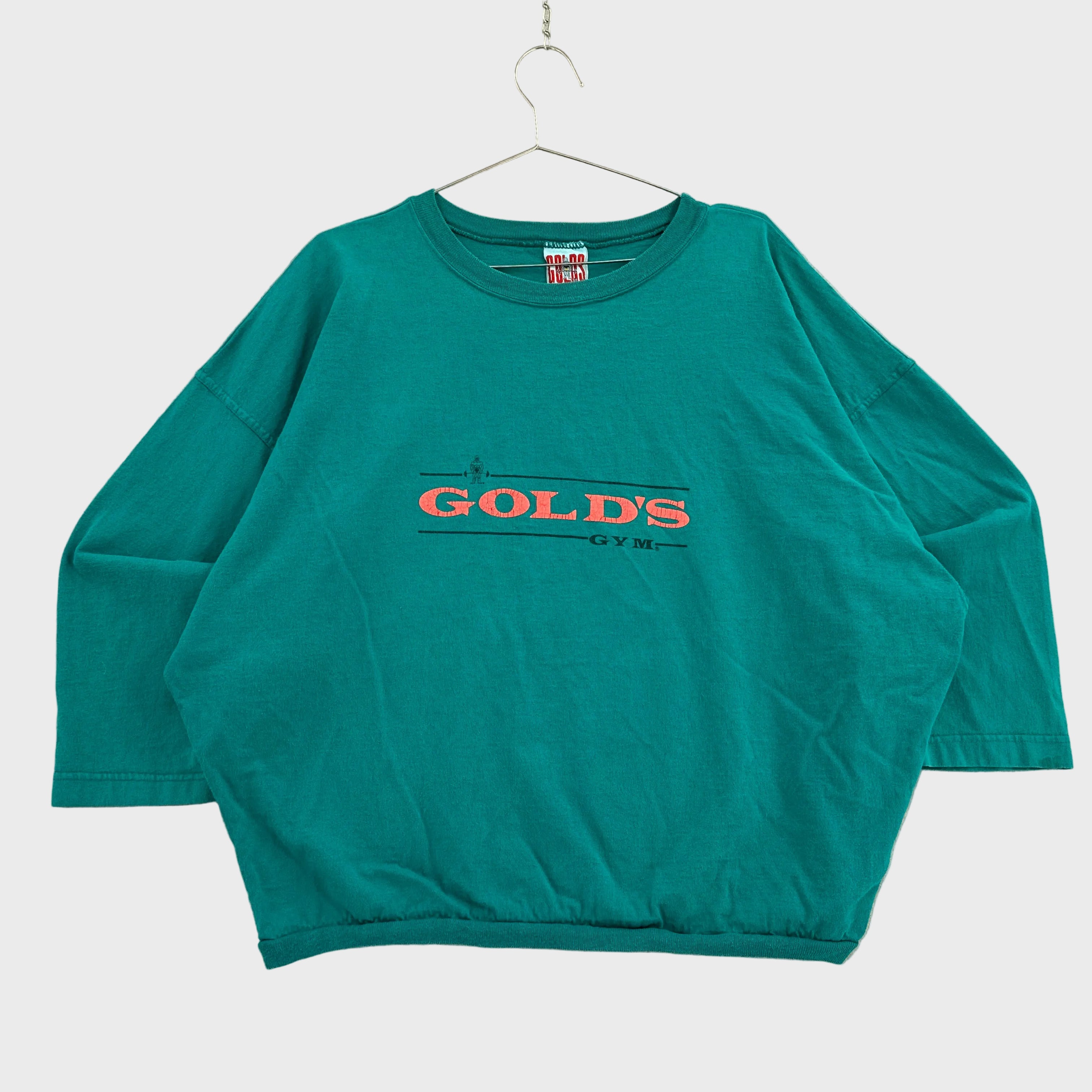 Vintage 90s Gold's Gym Athletic Thin Crewneck Long Sleeve Sweatshirt Shirt