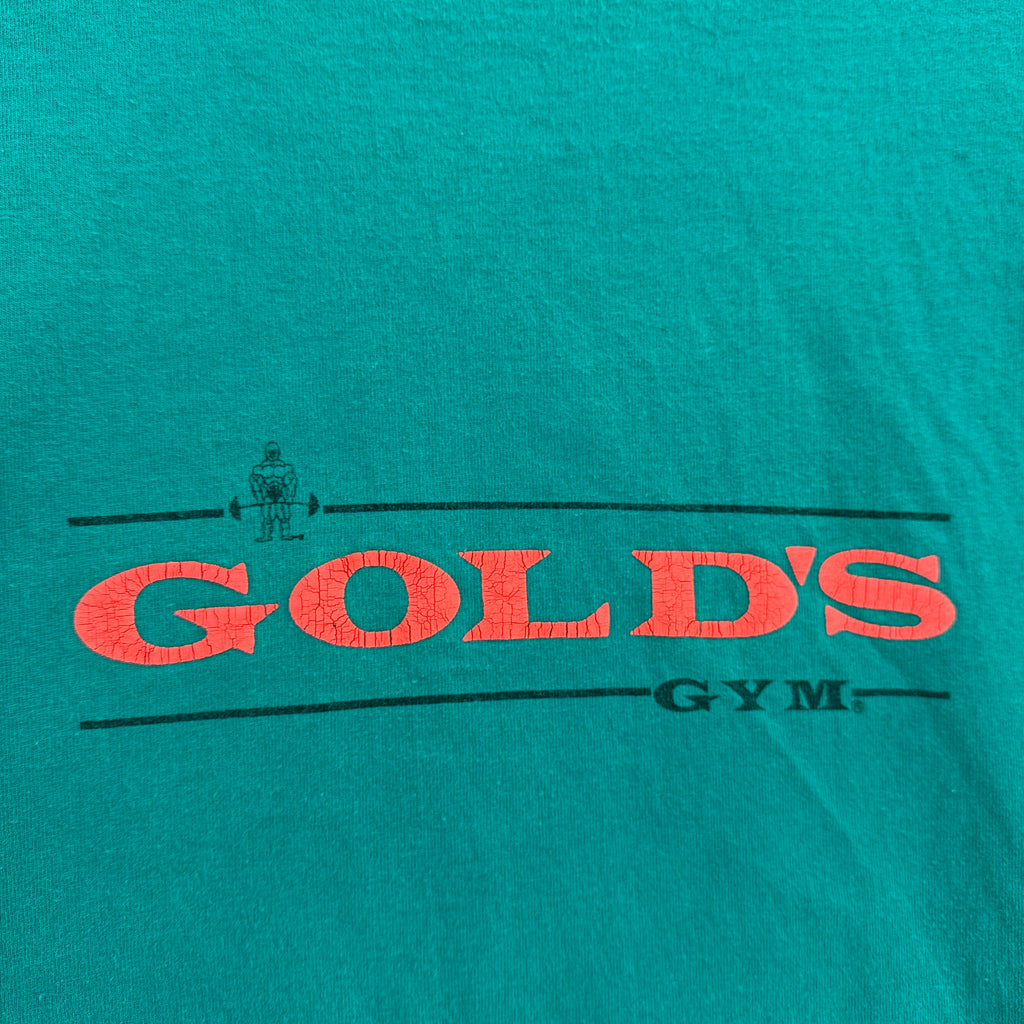 Vintage 90s Gold's Gym Athletic Thin Crewneck Long Sleeve Sweatshirt Shirt