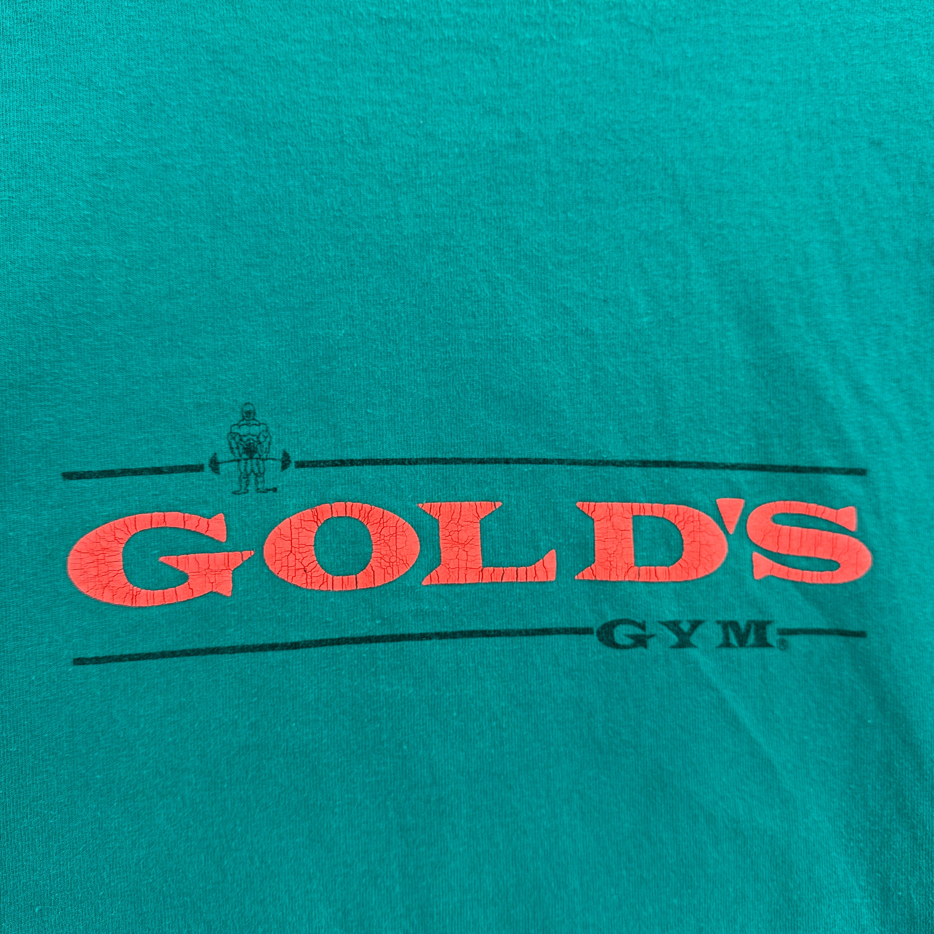 Vintage 90s Gold's Gym Athletic Thin Crewneck Long Sleeve Sweatshirt Shirt