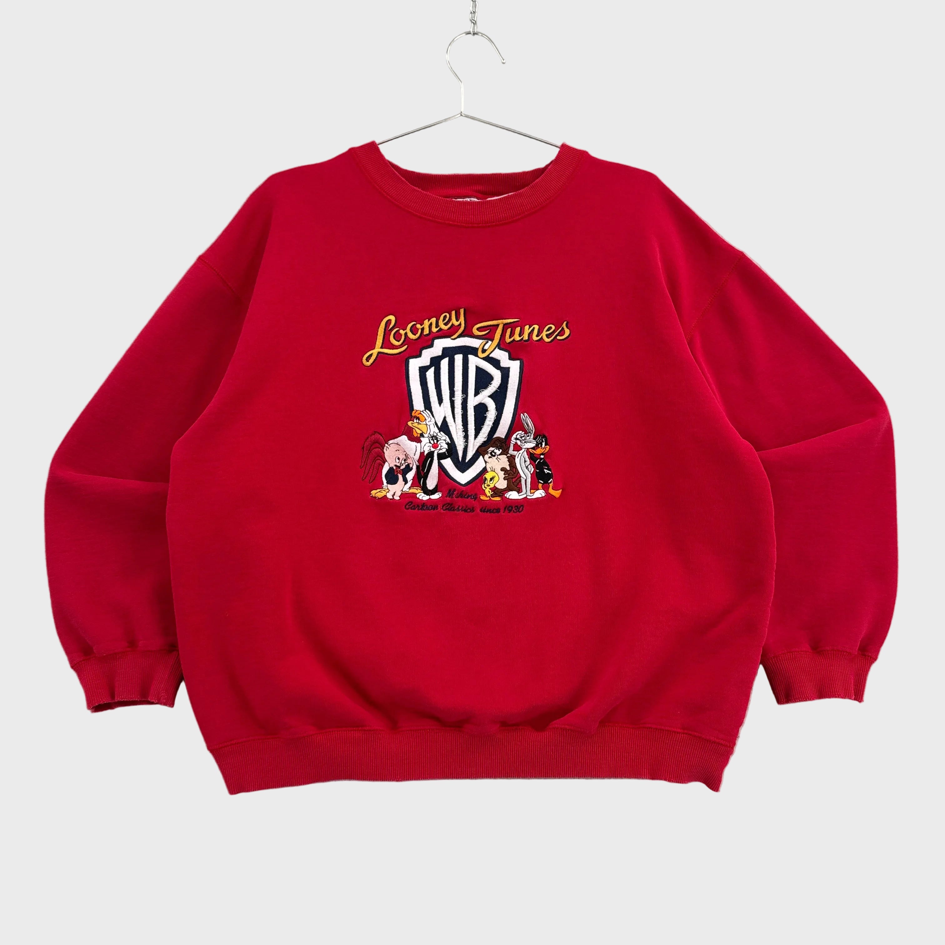 Vintage 90s Looney Tunes Warner Bros Cartoon Crewneck Sweatshirt