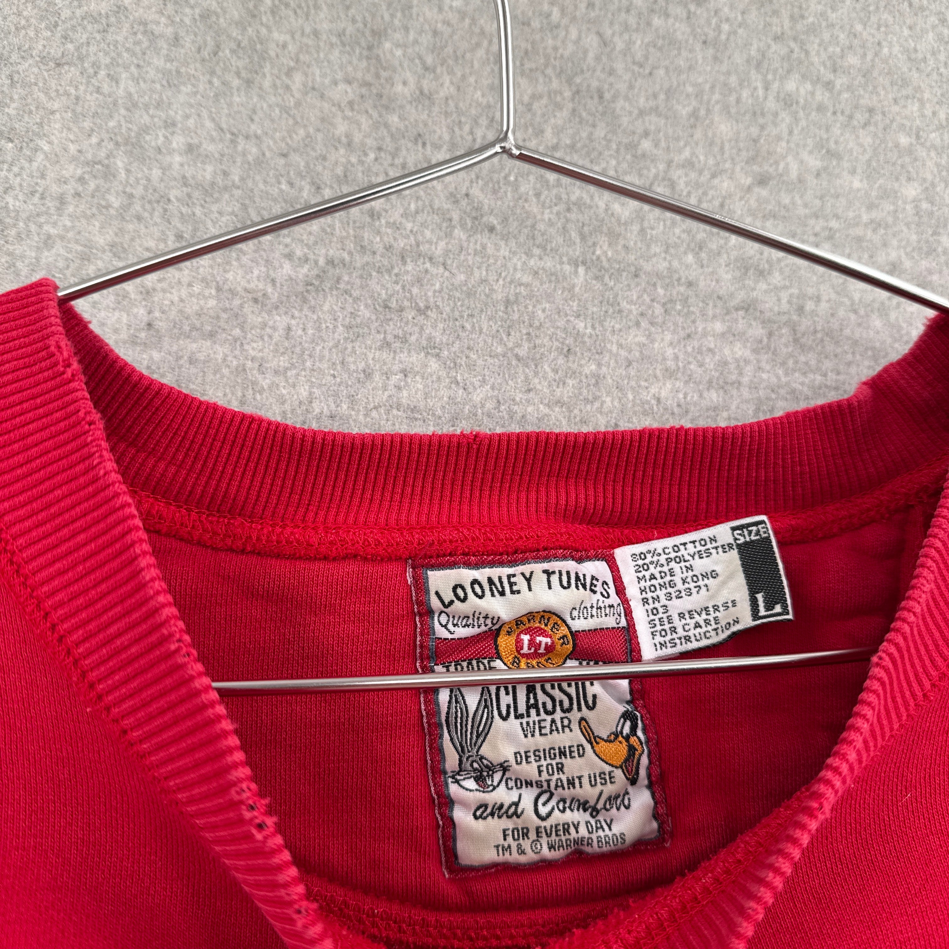 Vintage 90s Looney Tunes Warner Bros Cartoon Crewneck Sweatshirt