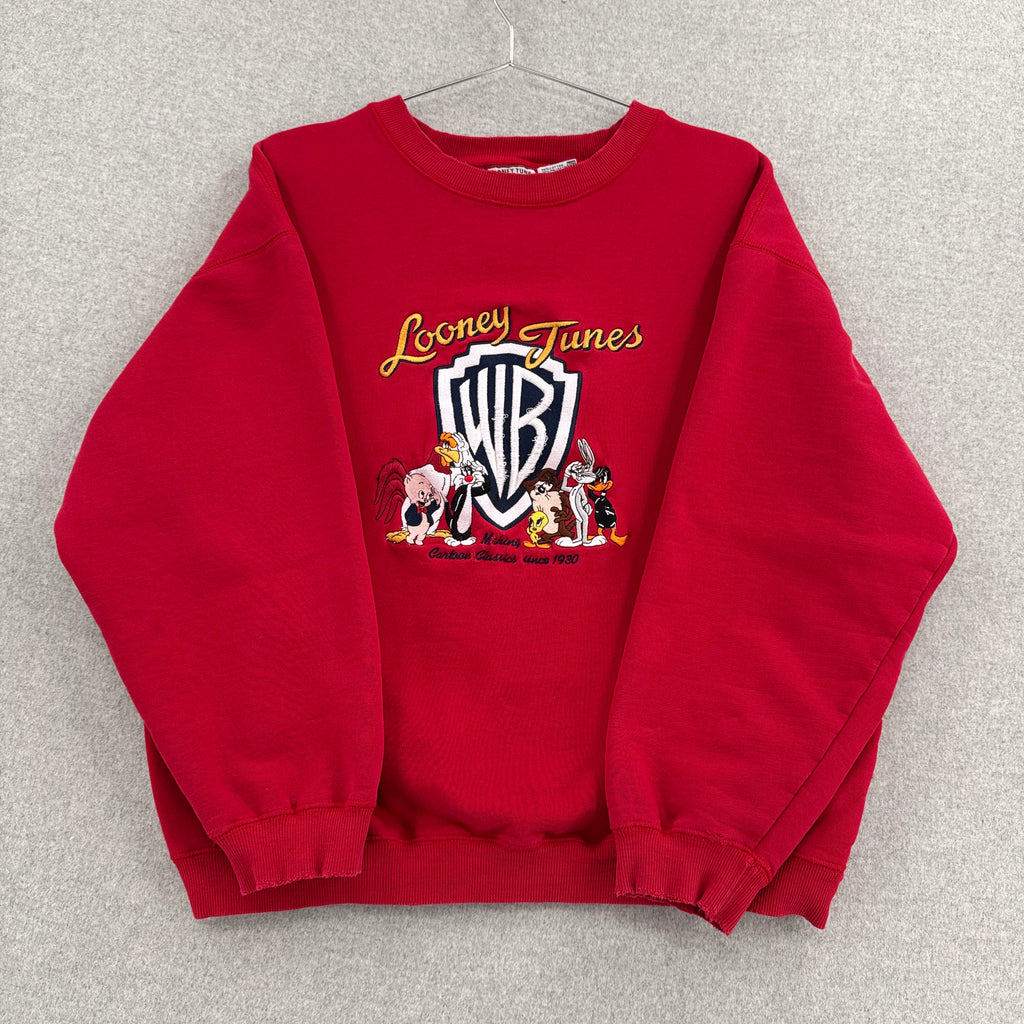 Vintage 90s Looney Tunes Warner Bros Cartoon Crewneck Sweatshirt