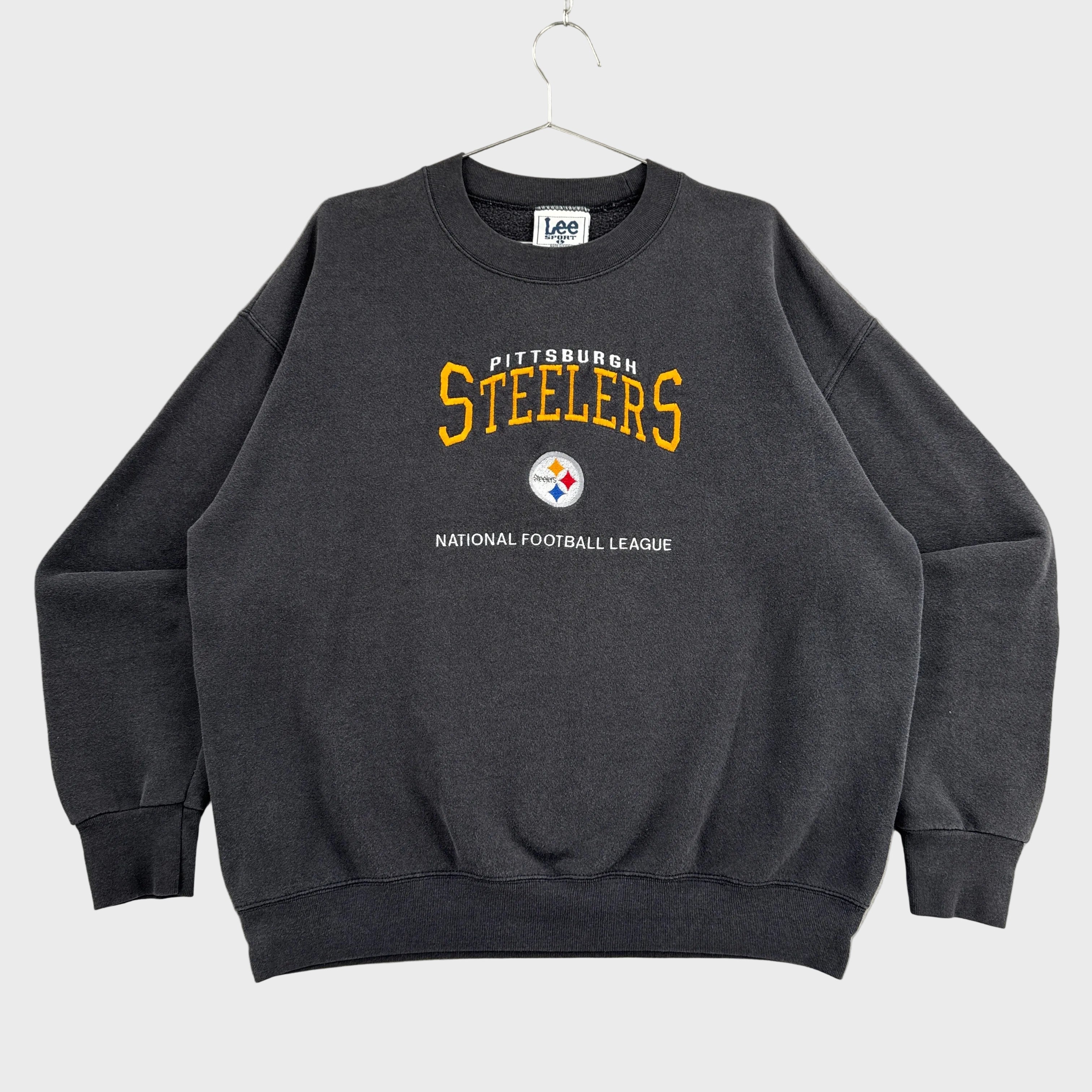 Vintage 90s Pittsburgh Steelers NFL Embroidered Crewneck Sweatshirt