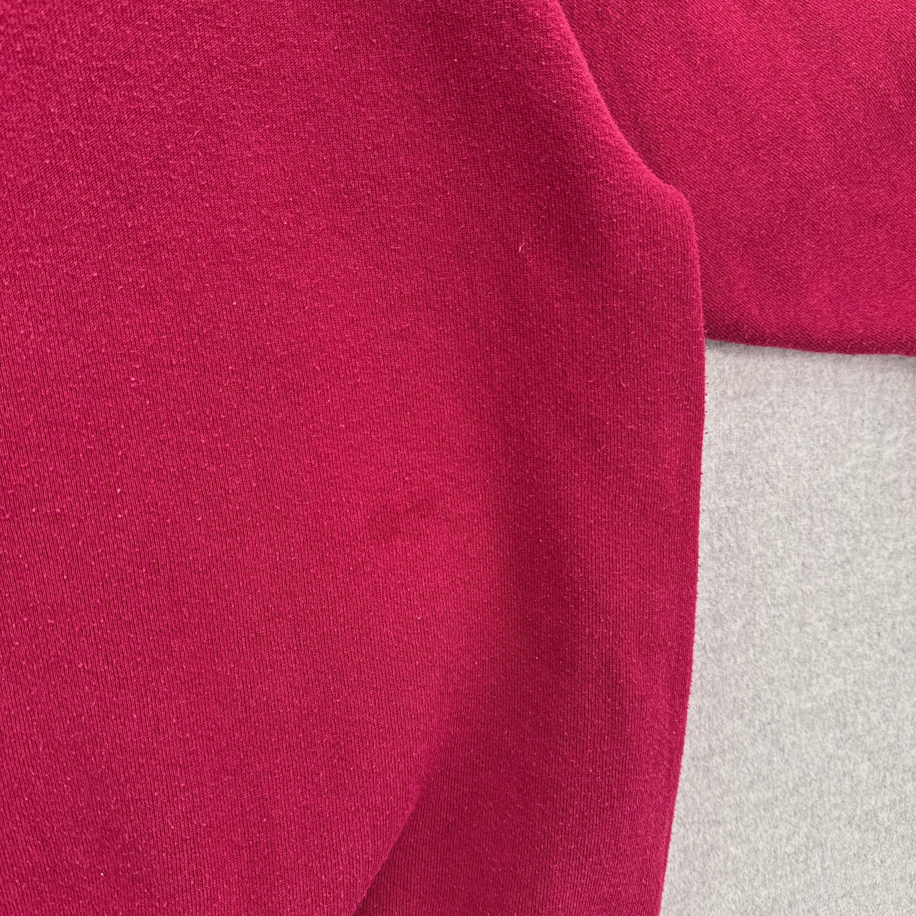 Vintage 90s Tultex Blank Button Crewneck Sweatshirt