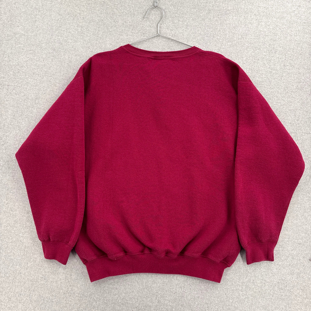 Vintage 90s Tultex Blank Button Crewneck Sweatshirt