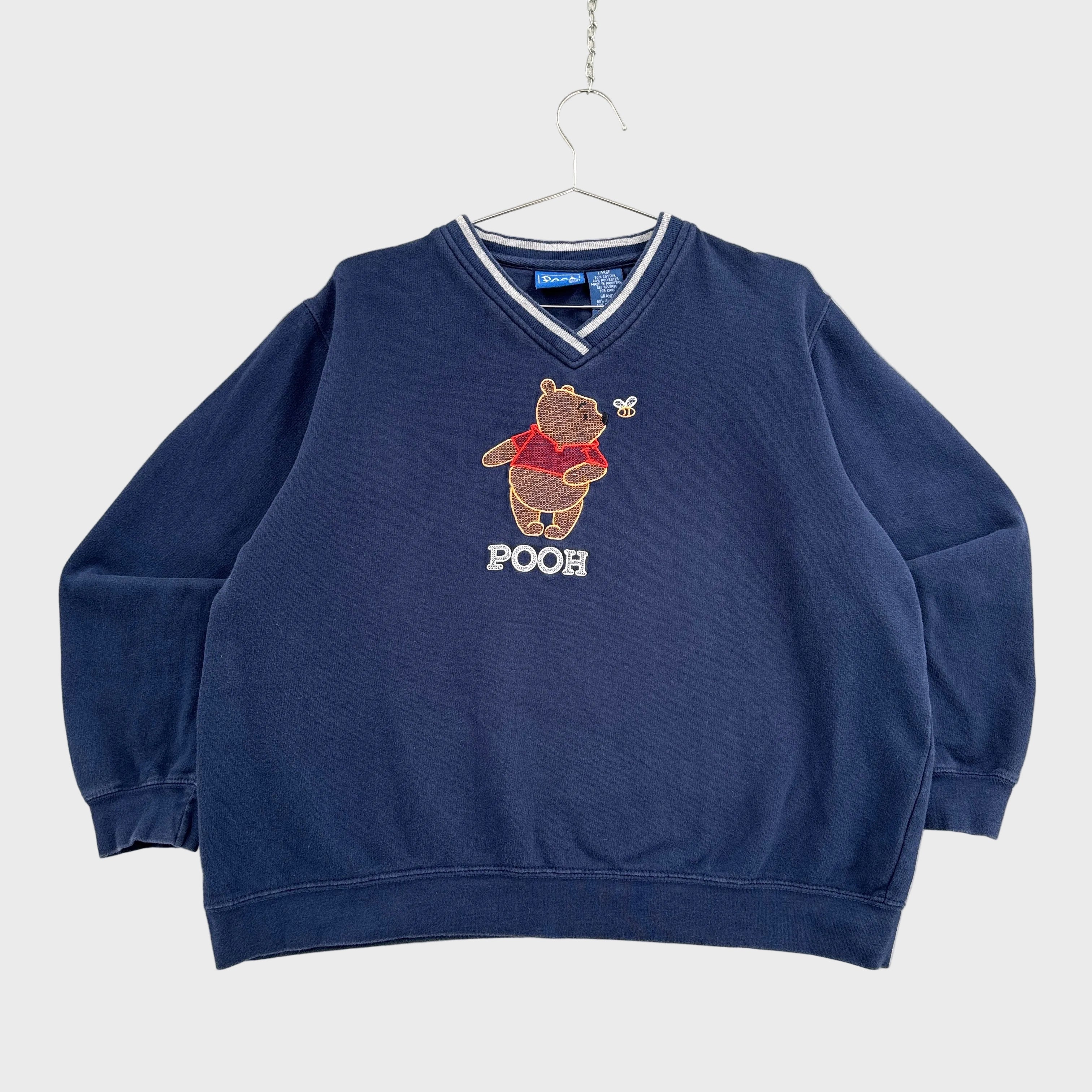Vintage 90s Winnie the Pooh Embroidered Cartoon Crewneck Sweatshirt