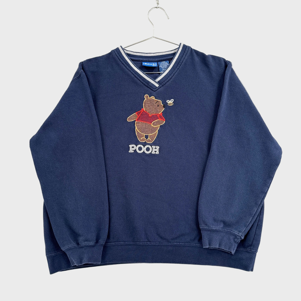 Vintage 90s Winnie the Pooh Embroidered Cartoon Crewneck Sweatshirt