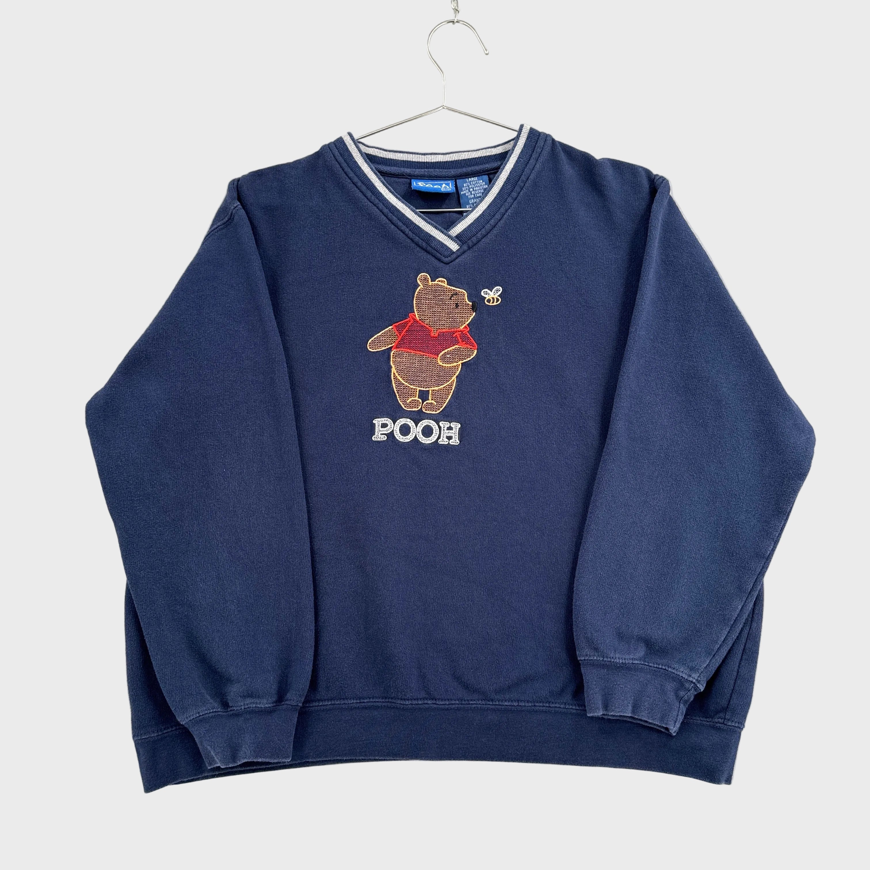 Vintage 90s Winnie the Pooh Embroidered Cartoon Crewneck Sweatshirt
