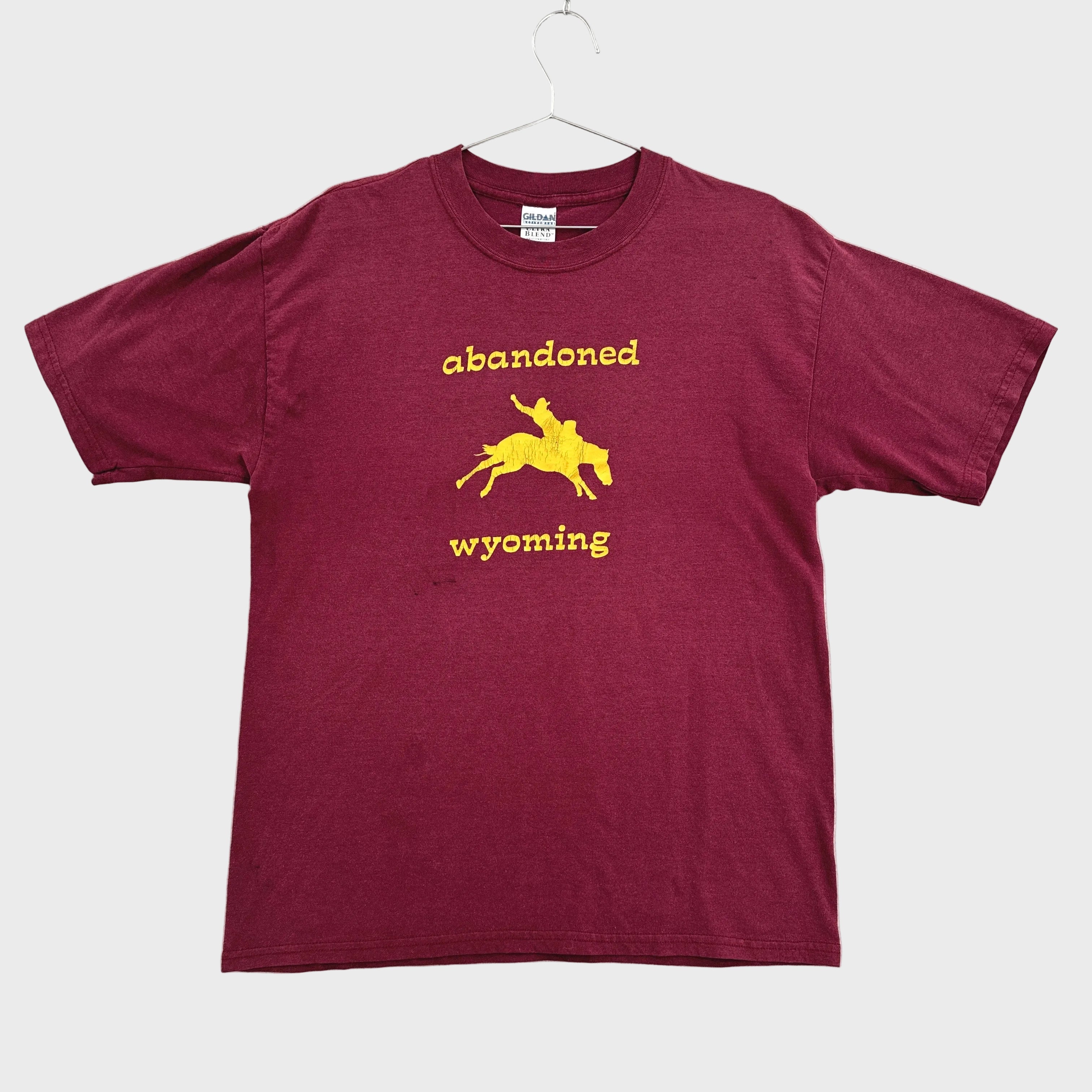 Vintage 90s Wyoming Cowboy Graphic Tee
