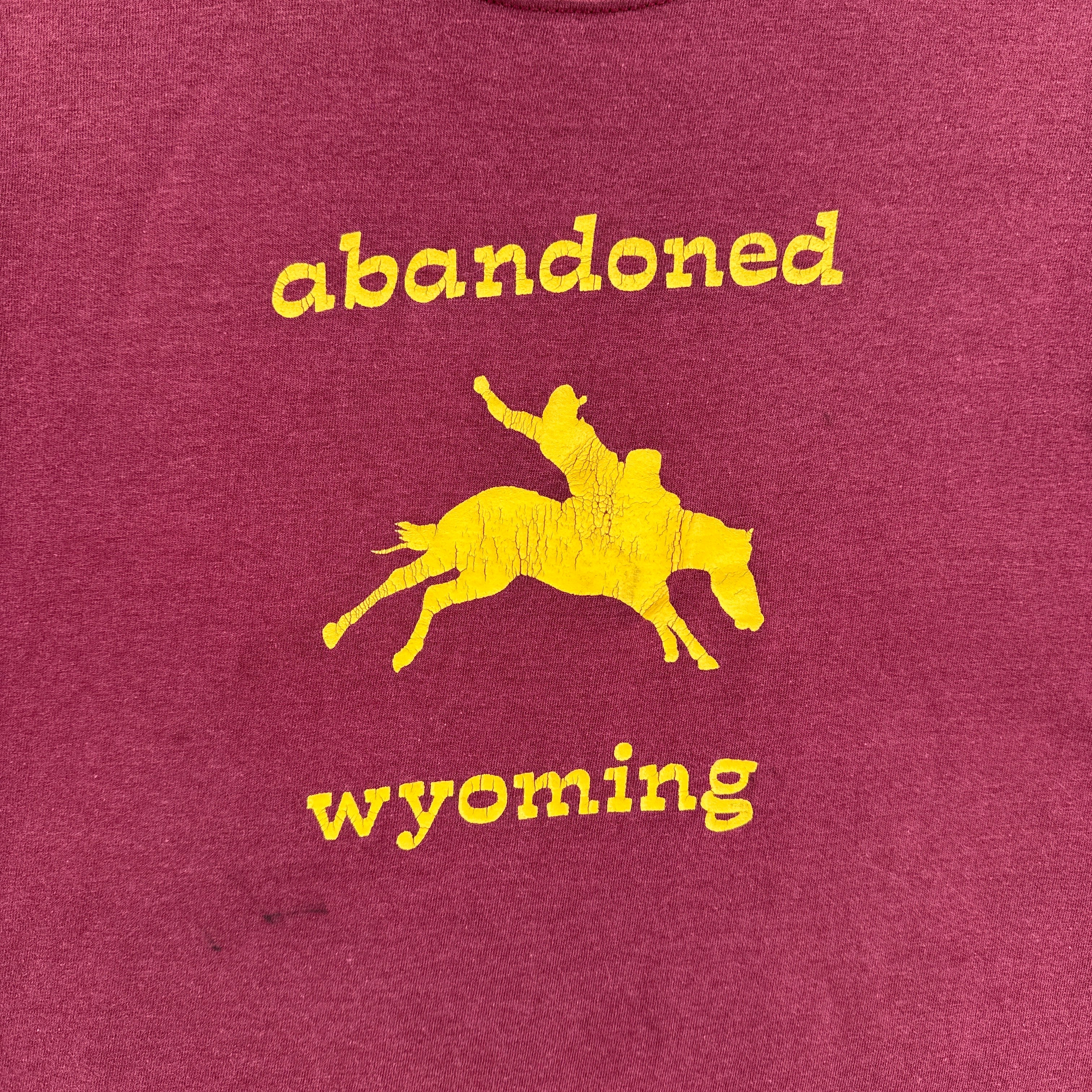 Vintage 90s Wyoming Cowboy Graphic Tee