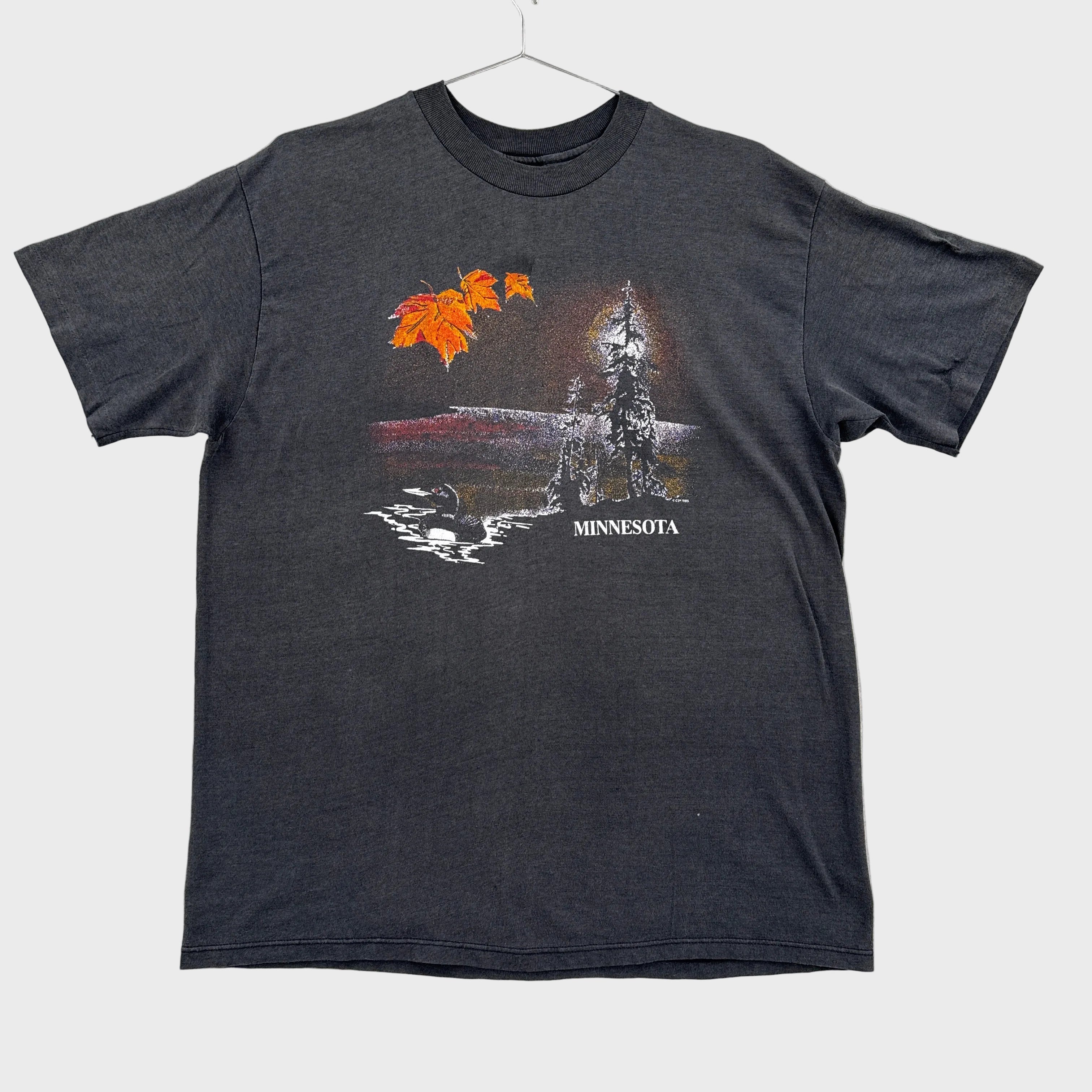 Vintage 1985 Minnesota Lake Loon Graphic Tee 
