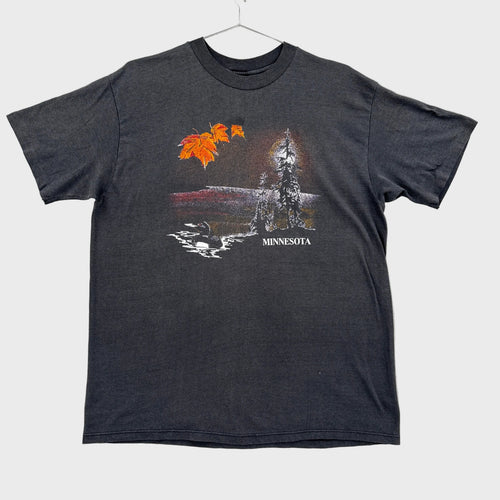 Vintage 1985 Minnesota Lake Loon Graphic Tee 