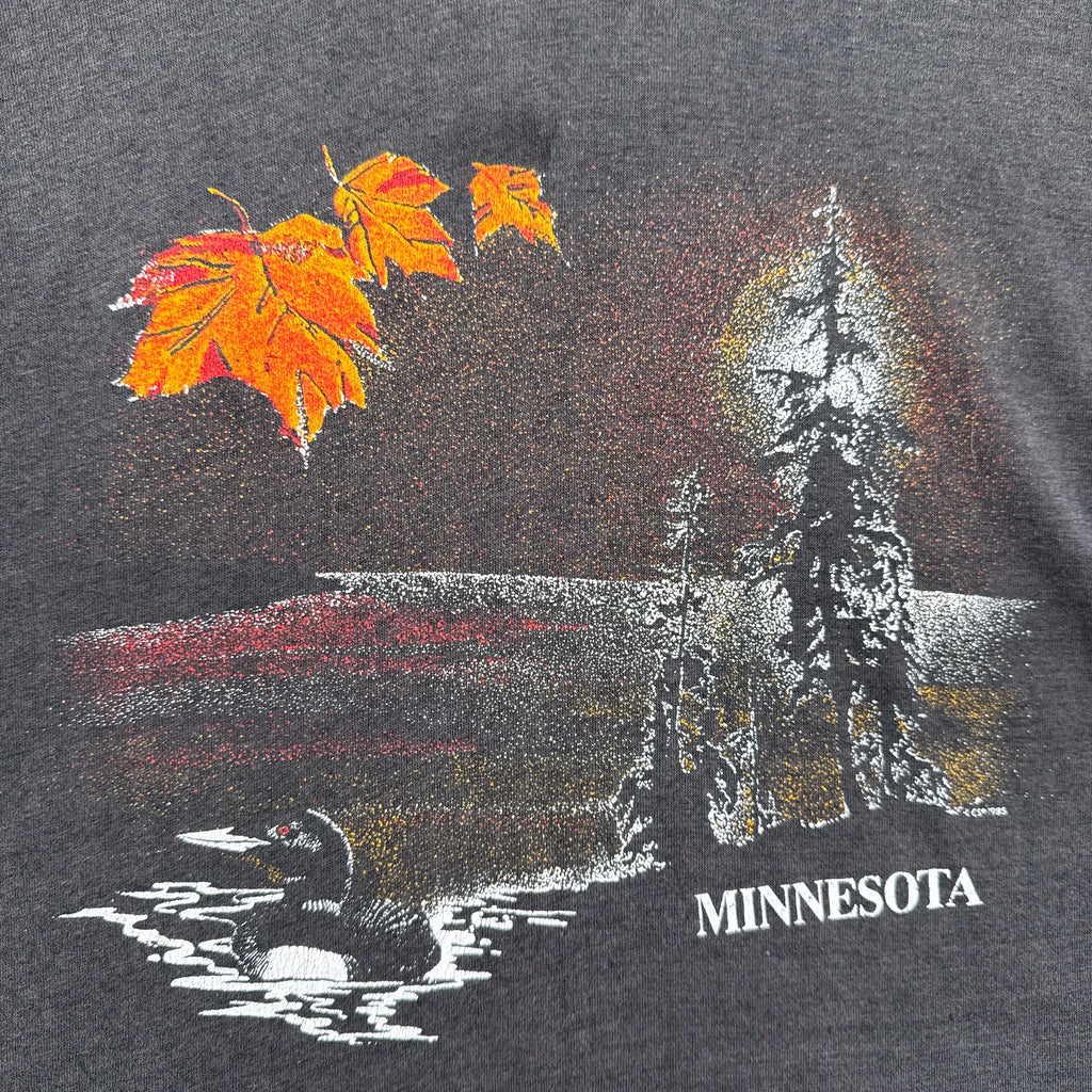 Vintage 1985 Minnesota Lake Loon Graphic Tee 