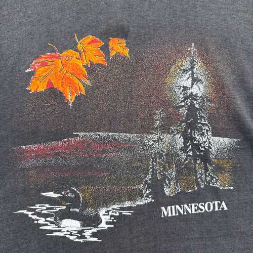Vintage 1985 Minnesota Lake Loon Graphic Tee 