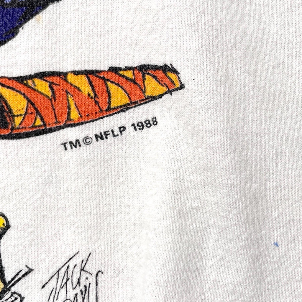 Close-up of  1988 text on a white background.