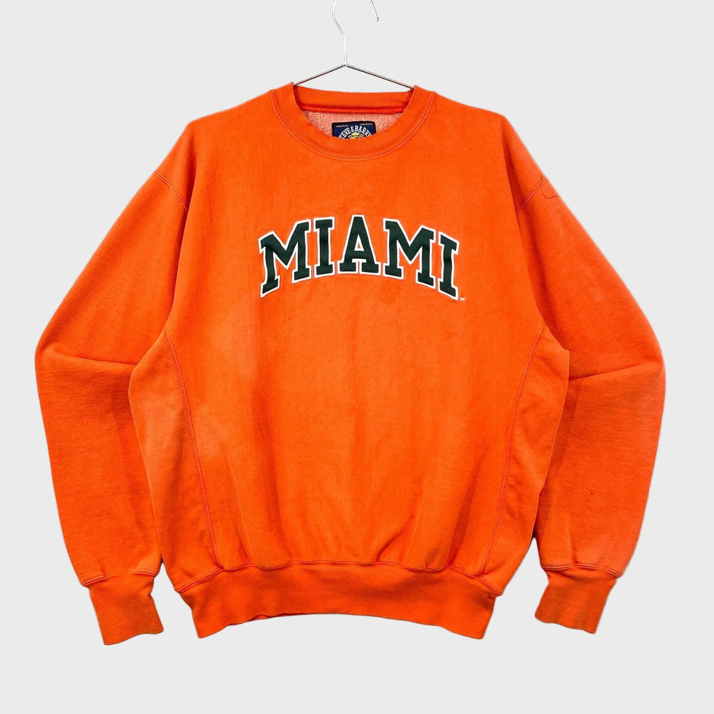 Vintage 1990s University of Miami Hurricanes Crewneck Sweatshirt