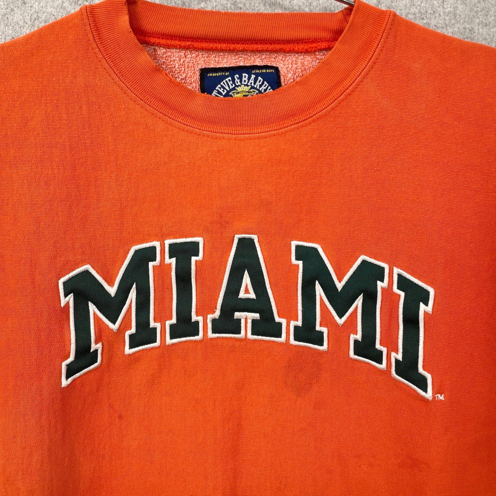 Vintage 1990s University of Miami Hurricanes Crewneck Sweatshirt