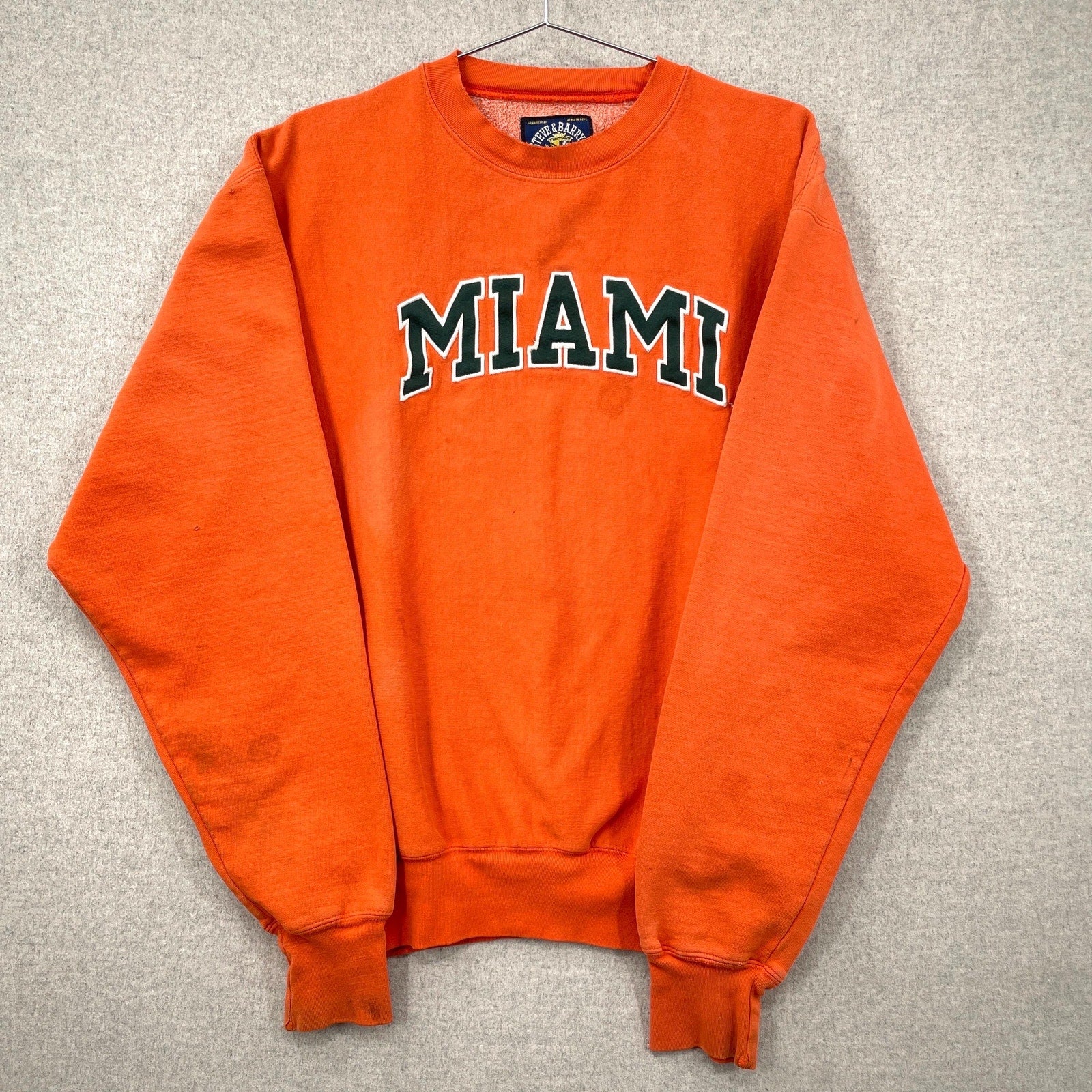 Vintage 1990s University of Miami Hurricanes Crewneck Sweatshirt