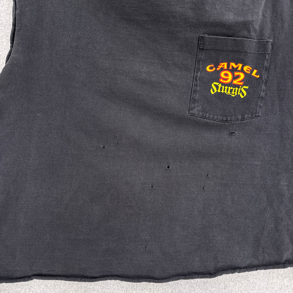 Vintage 1992 Camel Cigarettes Graphic Tee - L (cropped)