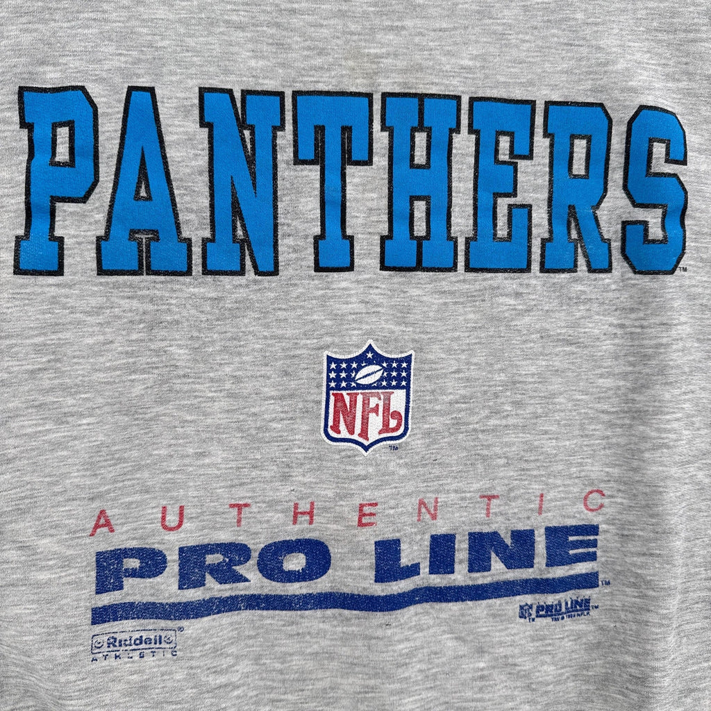 Vintage 1993 Carolina Panthers Distressed Thrashed NFL Crewneck Sweatshirt