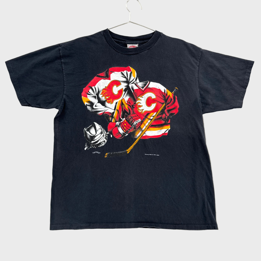 Vintage 1994 Calgary Flames NHL Nutmeg Graphic Tee