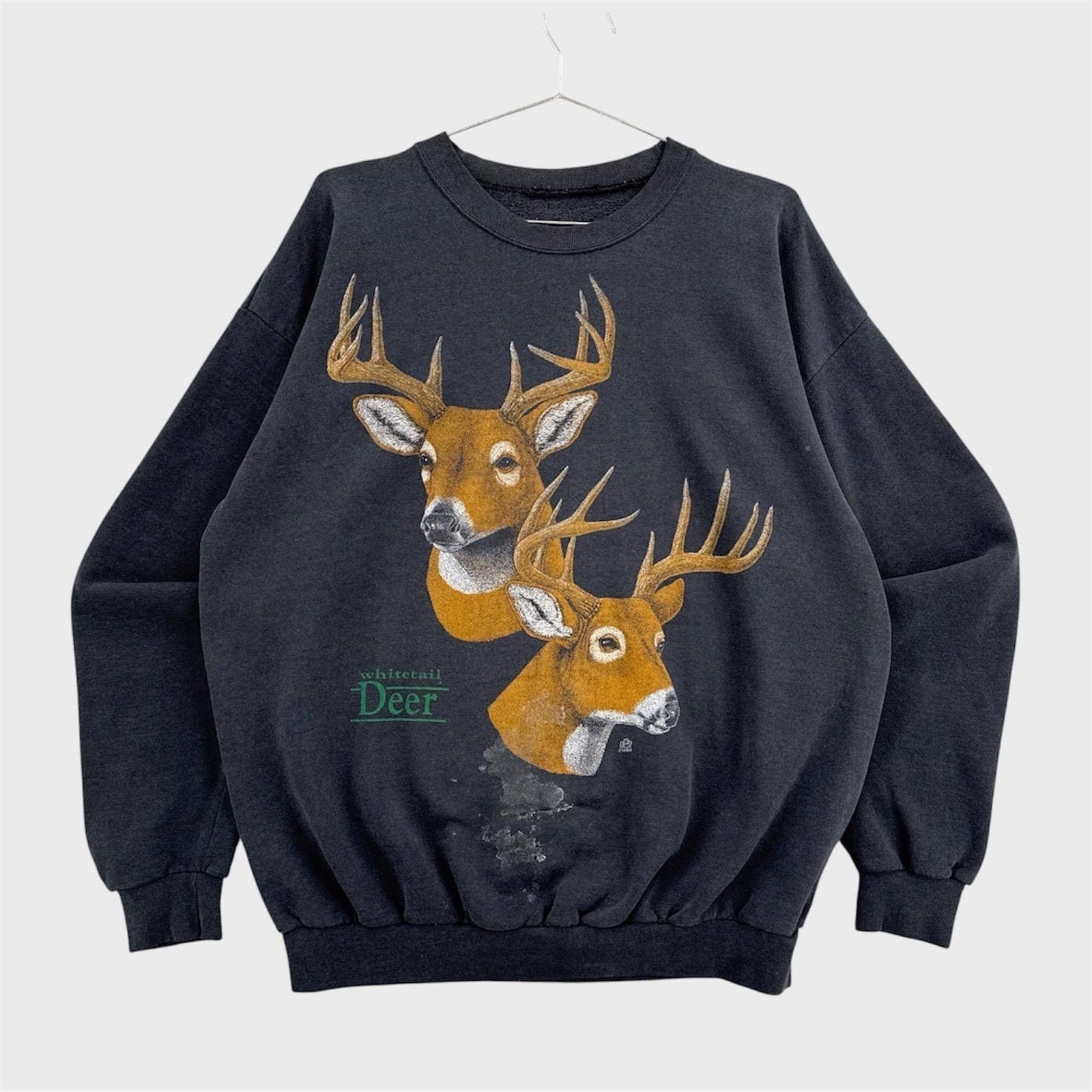 Vintage 1994 Deer Wildlife Nature Crewneck Sweatshirt