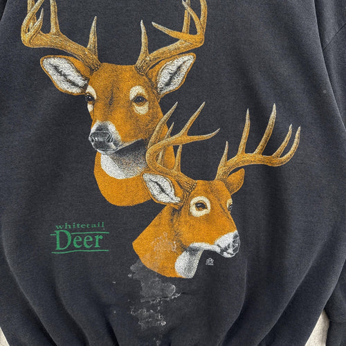 Vintage 1994 Deer Wildlife Nature Crewneck Sweatshirt