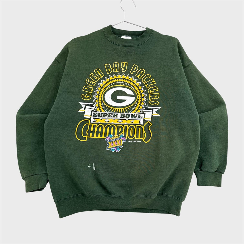 Vintage 1996 Green Bay Packers NFL Super Bowl Crewneck Sweatshirt