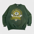 Vintage 1996 Green Bay Packers NFL Super Bowl Crewneck Sweatshirt