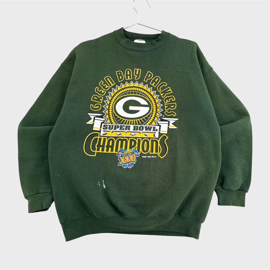 Vintage 1996 Green Bay Packers NFL Super Bowl Crewneck Sweatshirt